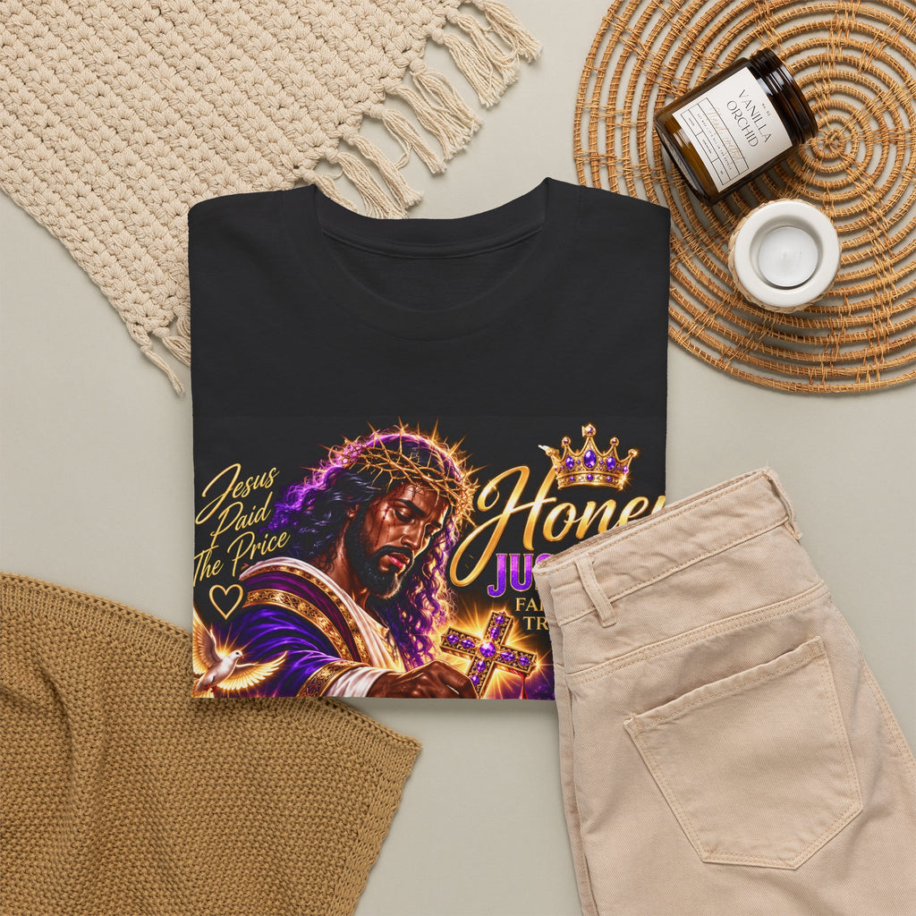 Honey Just Pray™ “Paid in Full” Unisex Faith T-Shirt – Isaiah 53:5