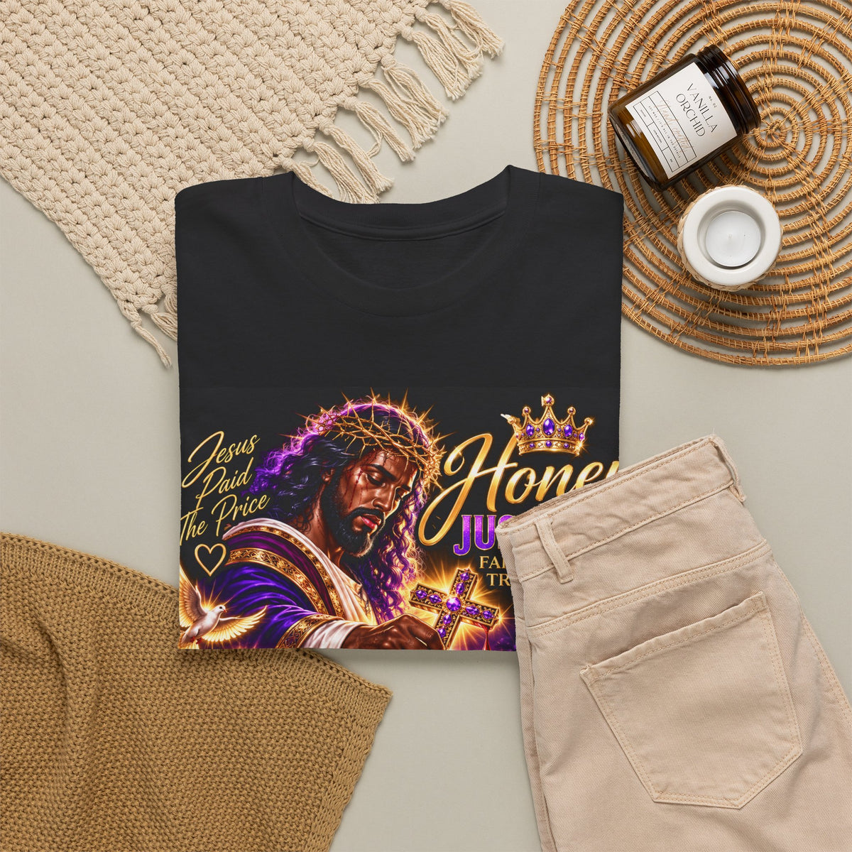Honey Just Pray™ “Paid in Full” Unisex Faith T-Shirt – Isaiah 53:5